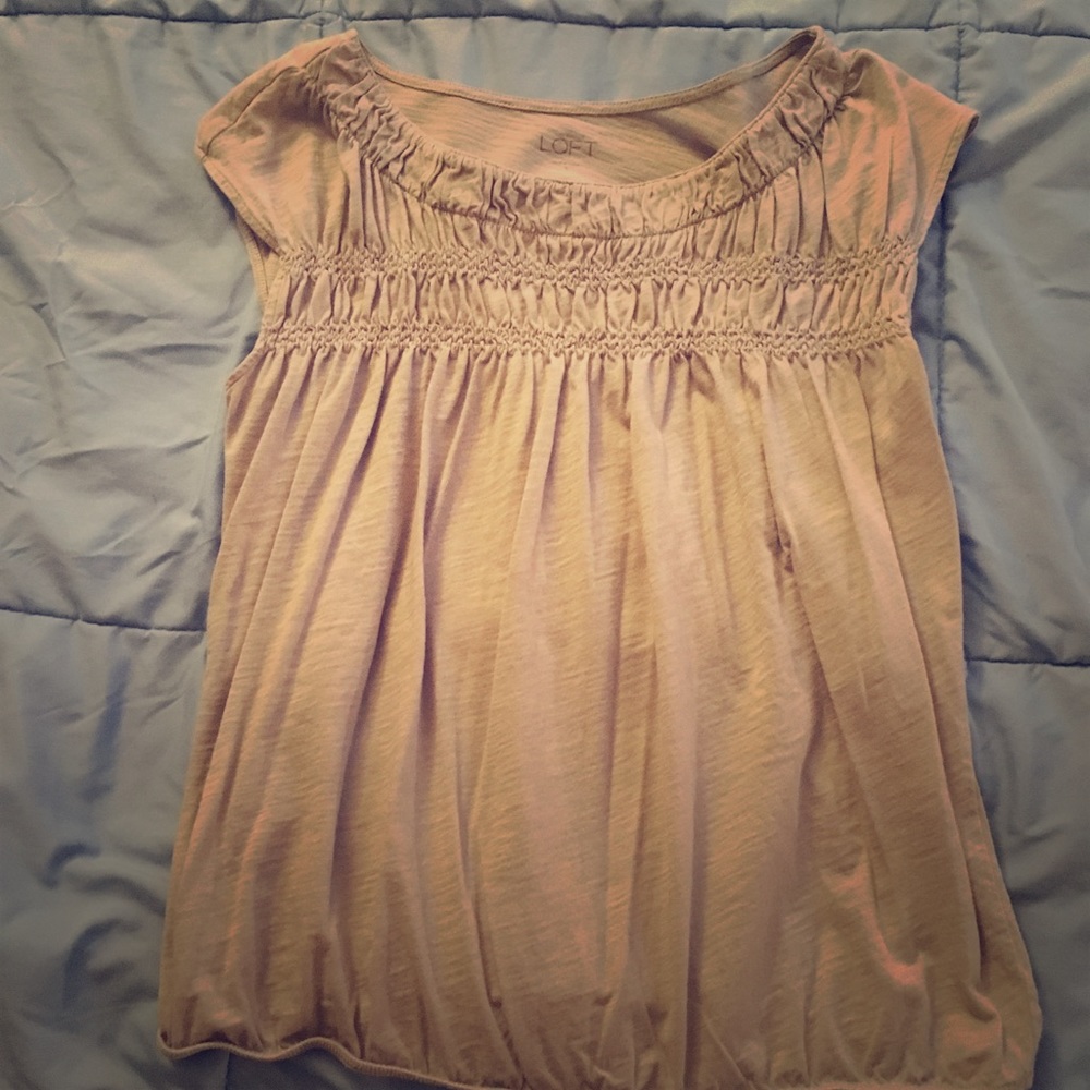 Gray top from the Loft